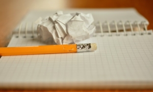 Notebook and a pencil 